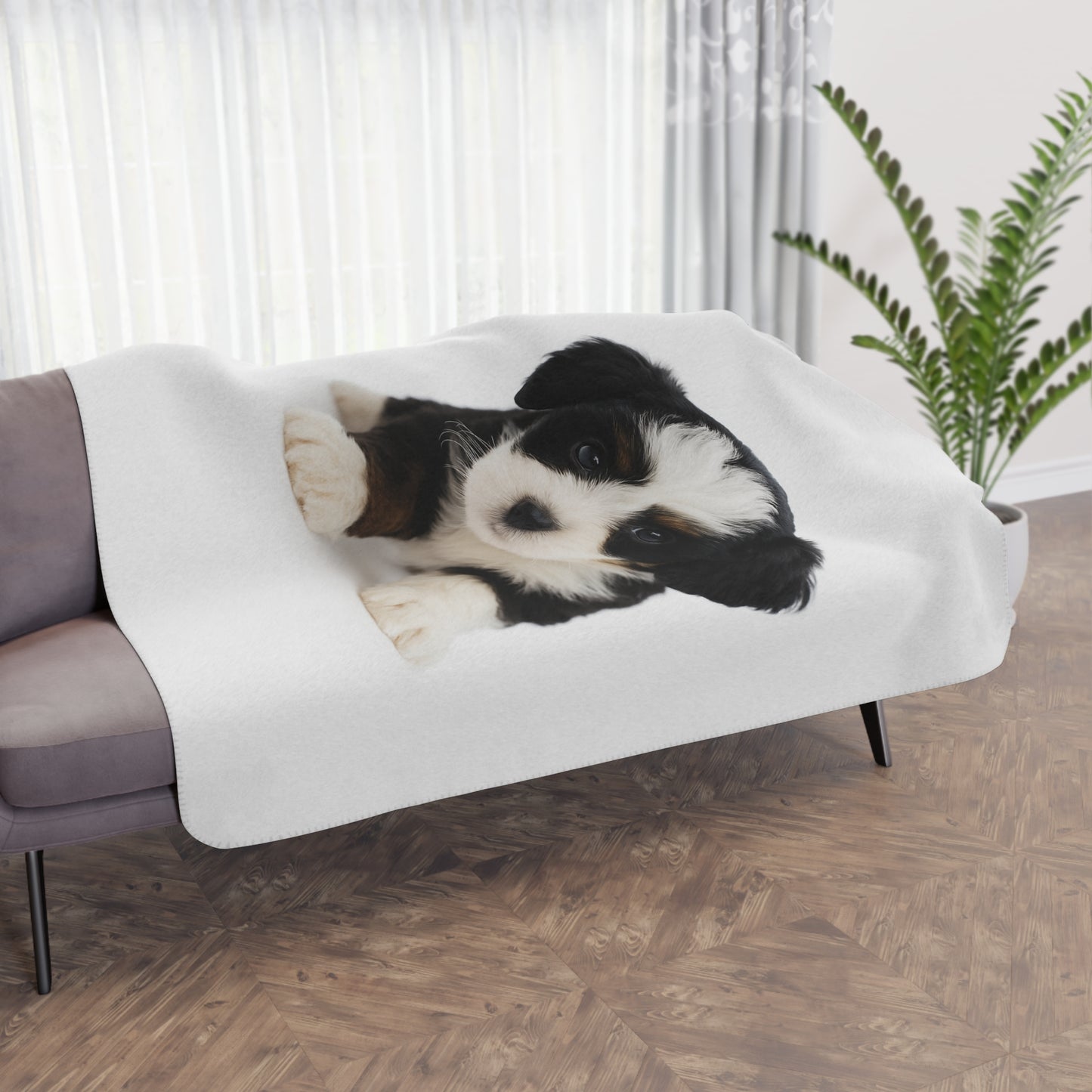 Tan Colored Sherpa Blanket- Custom Pet Blanket