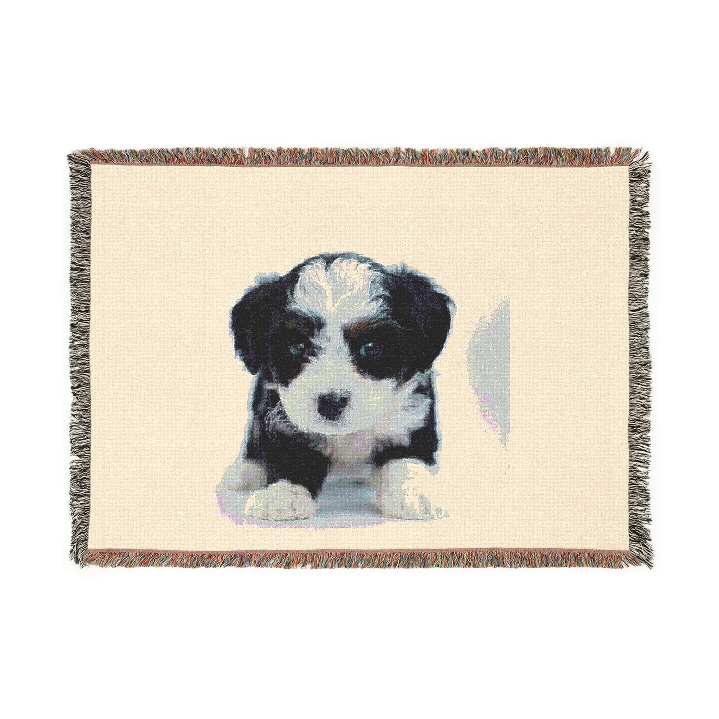 Custom Pet Image Woven Blanket