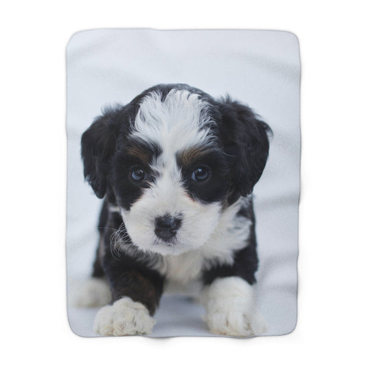 Custom Pet Image Sherpa Fleece Blanket