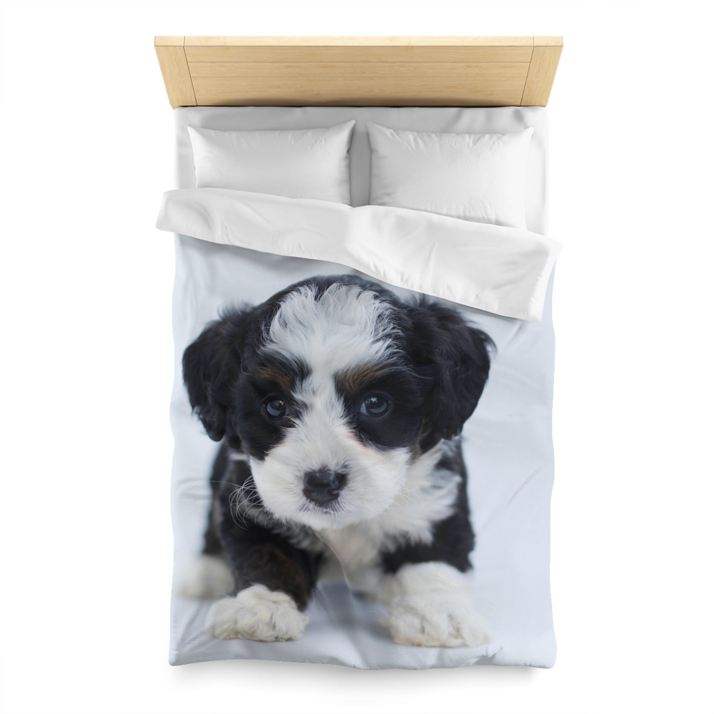 Custom Pet Image Microfiber Duvet Cover Blanket