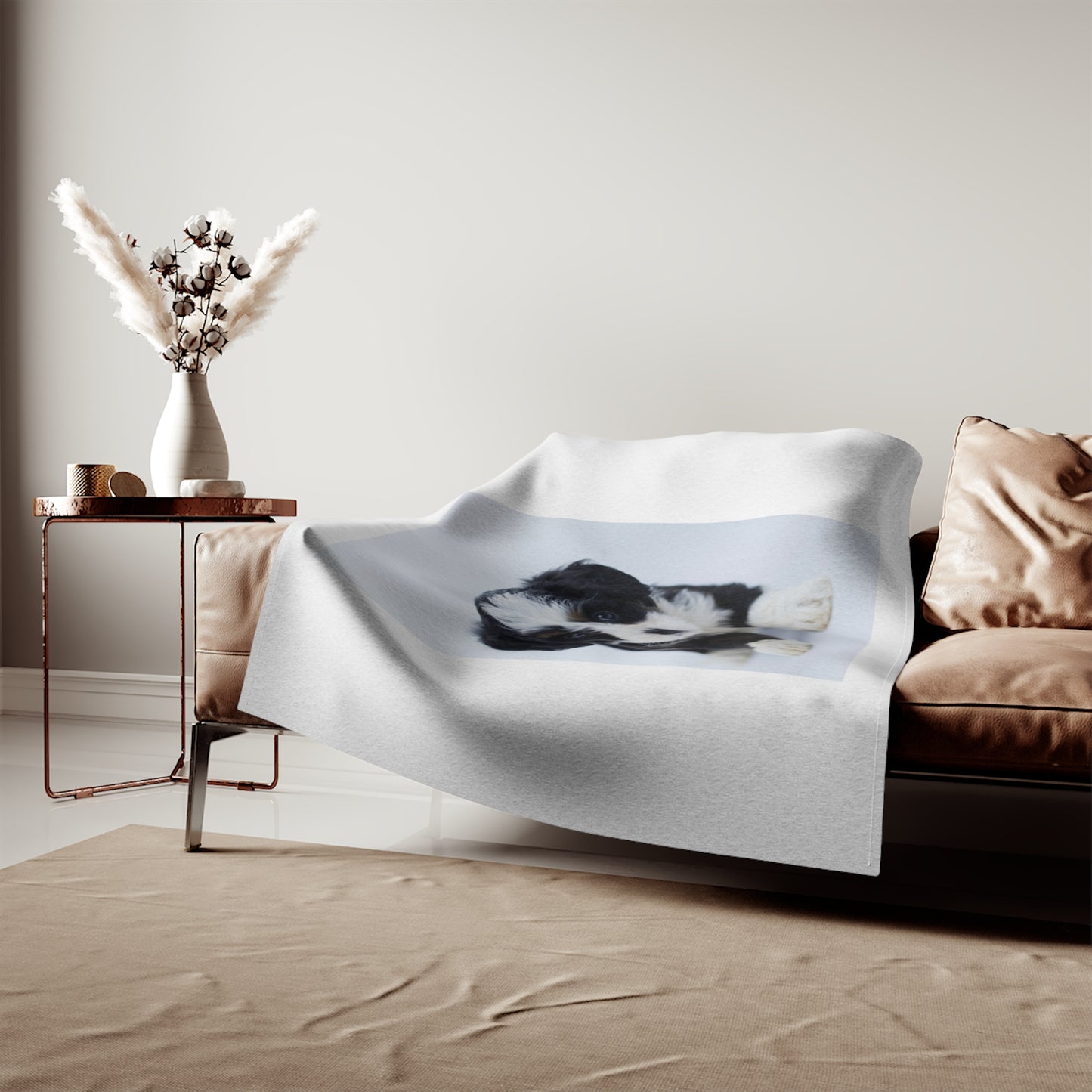 Custom Pet Image Sweatshirt Blanket