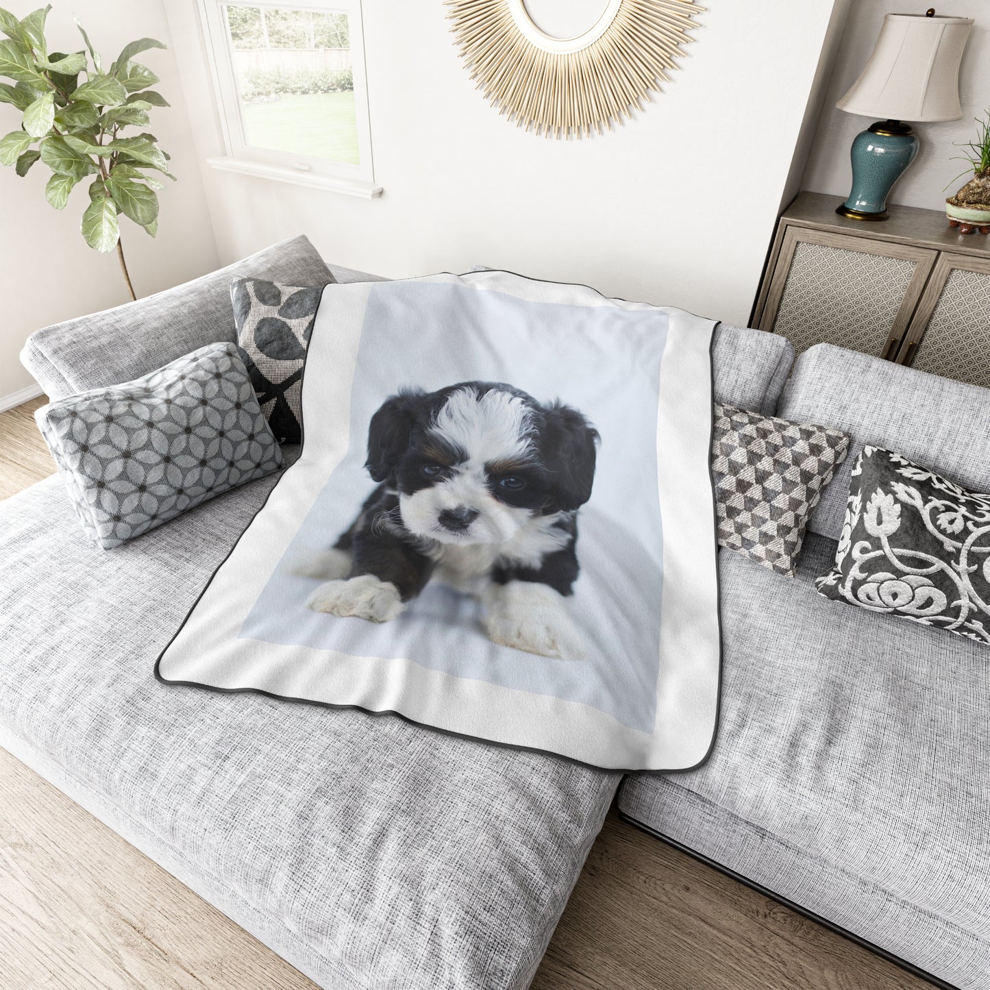 Custom Pet Image Polyester Blanket