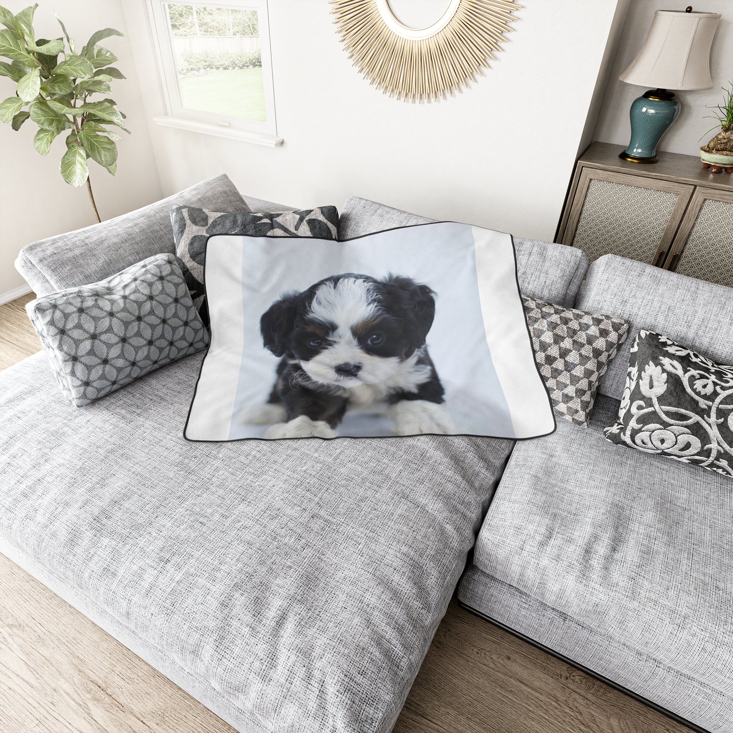 Custom Pet Image Polyester Blanket