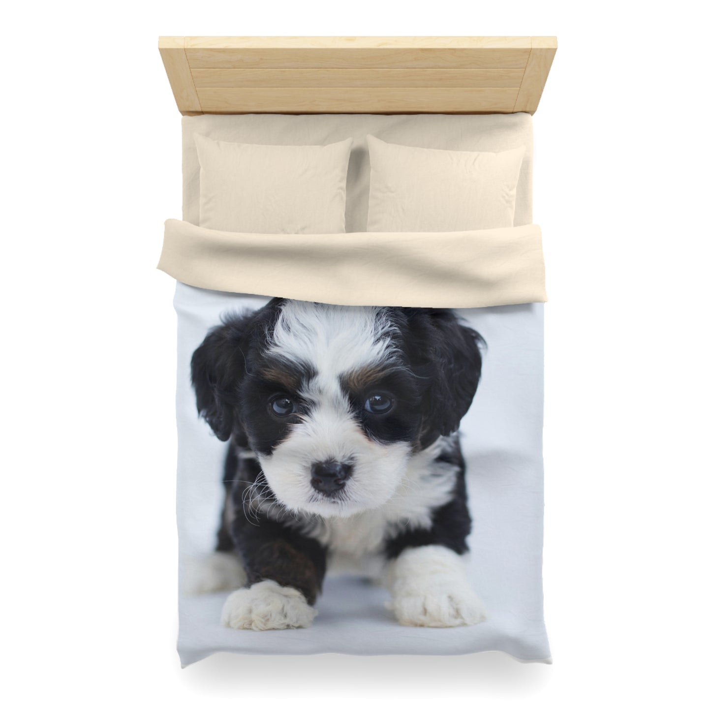 Custom Pet Image Microfiber Duvet Cover Blanket