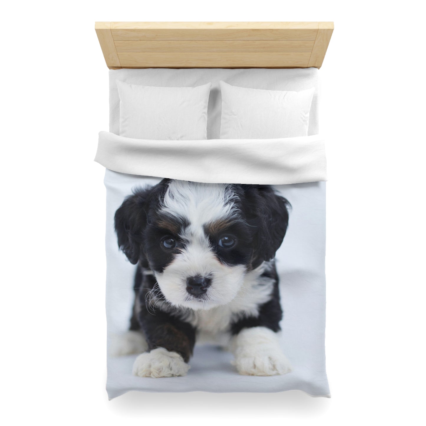 Custom Pet Image Microfiber Duvet Cover Blanket