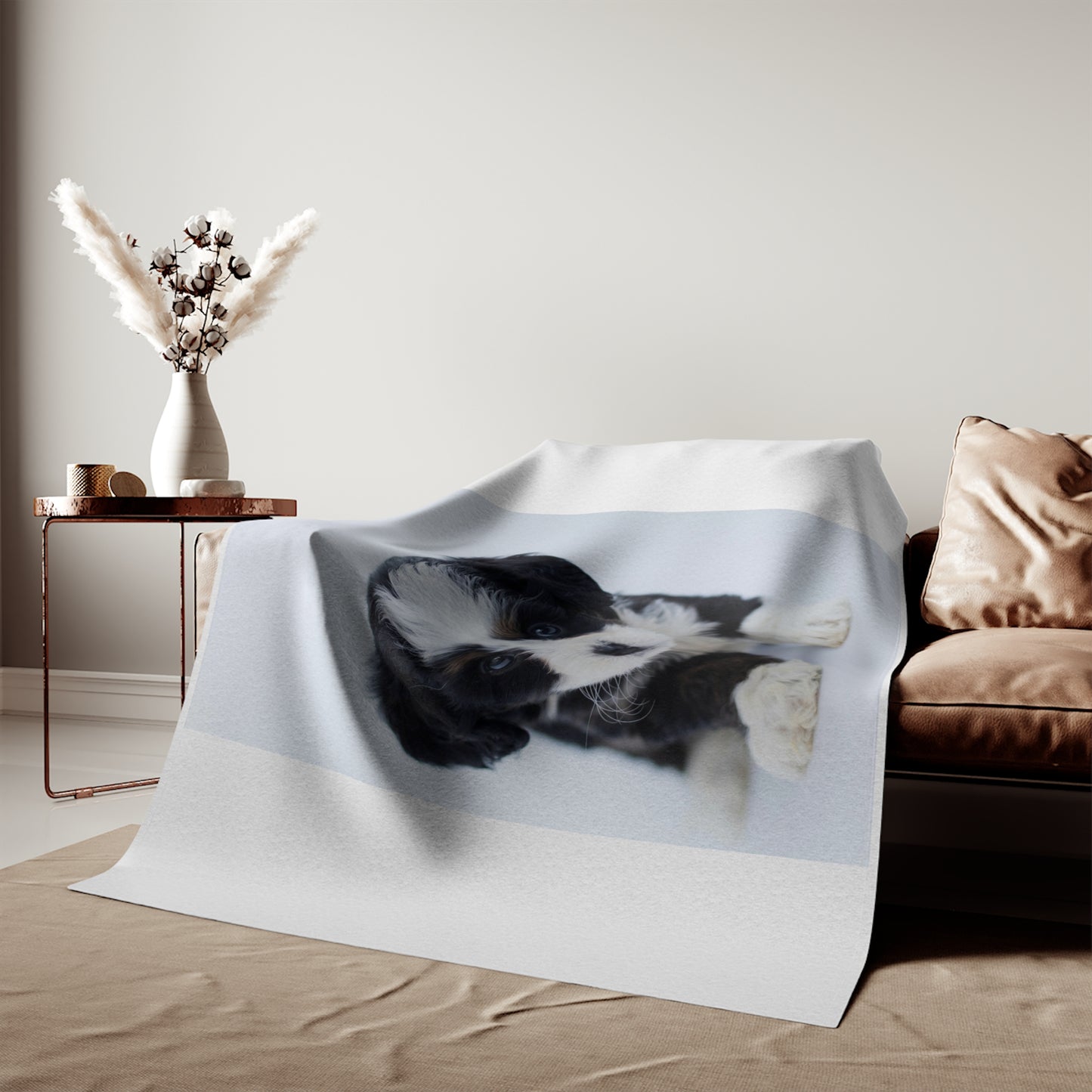 Custom Pet Image Sweatshirt Blanket