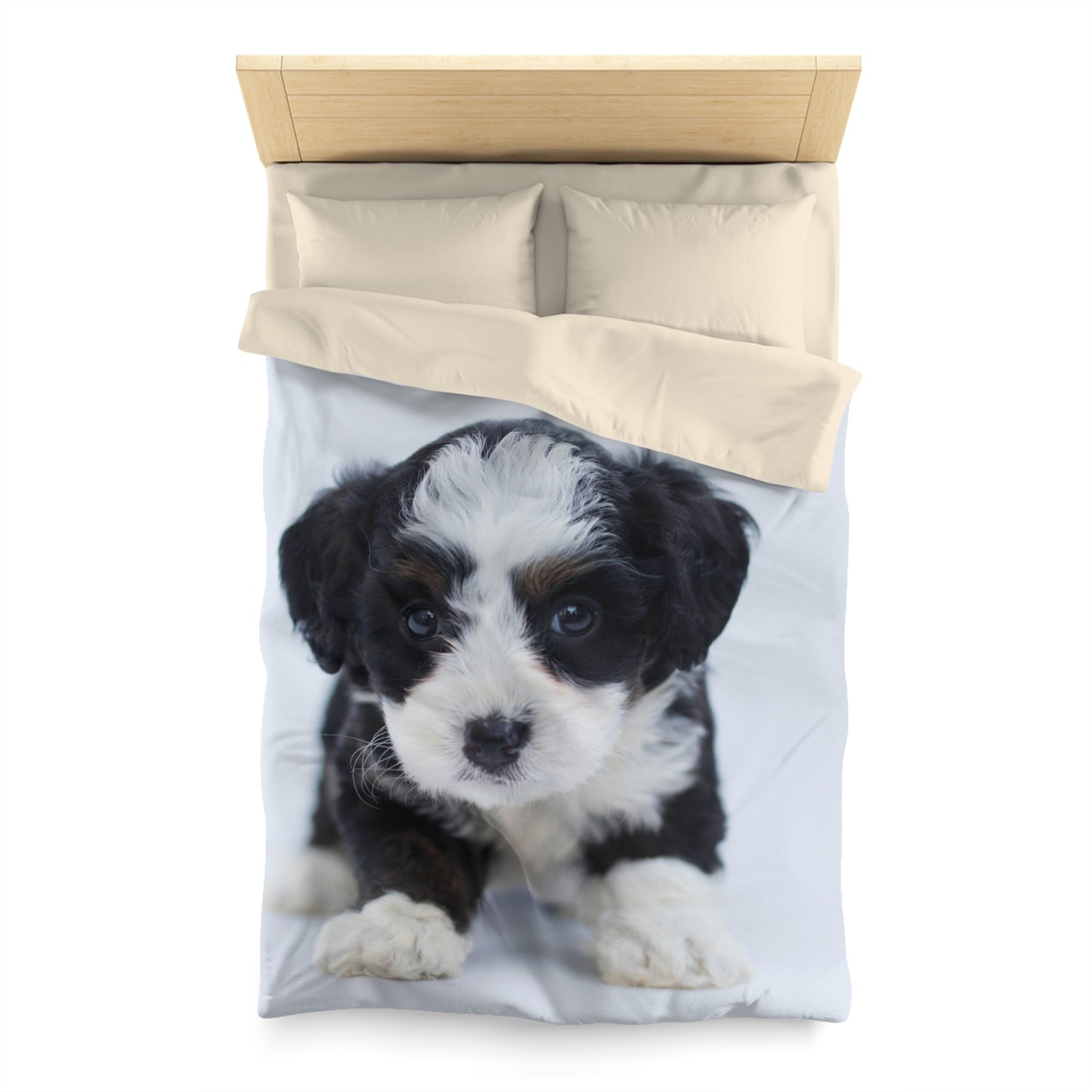 Custom Pet Image Microfiber Duvet Cover Blanket