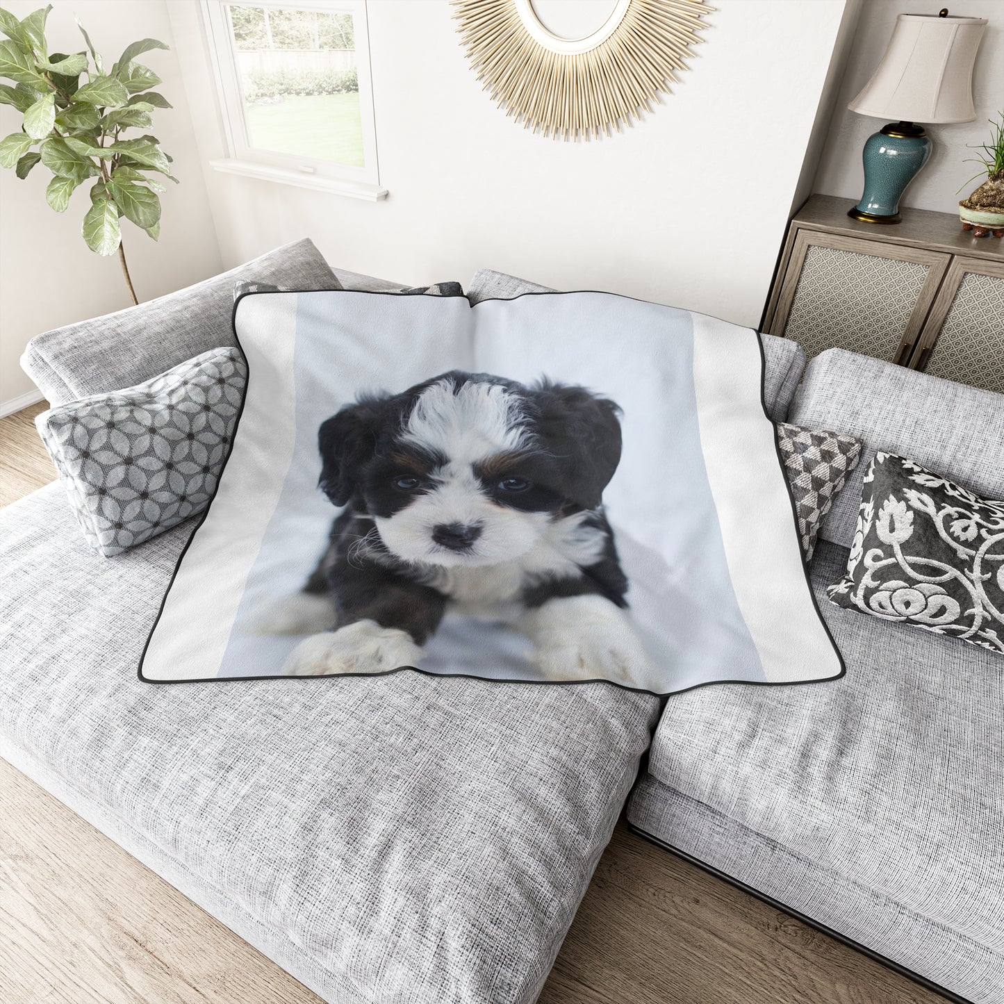 Custom Pet Image Polyester Blanket