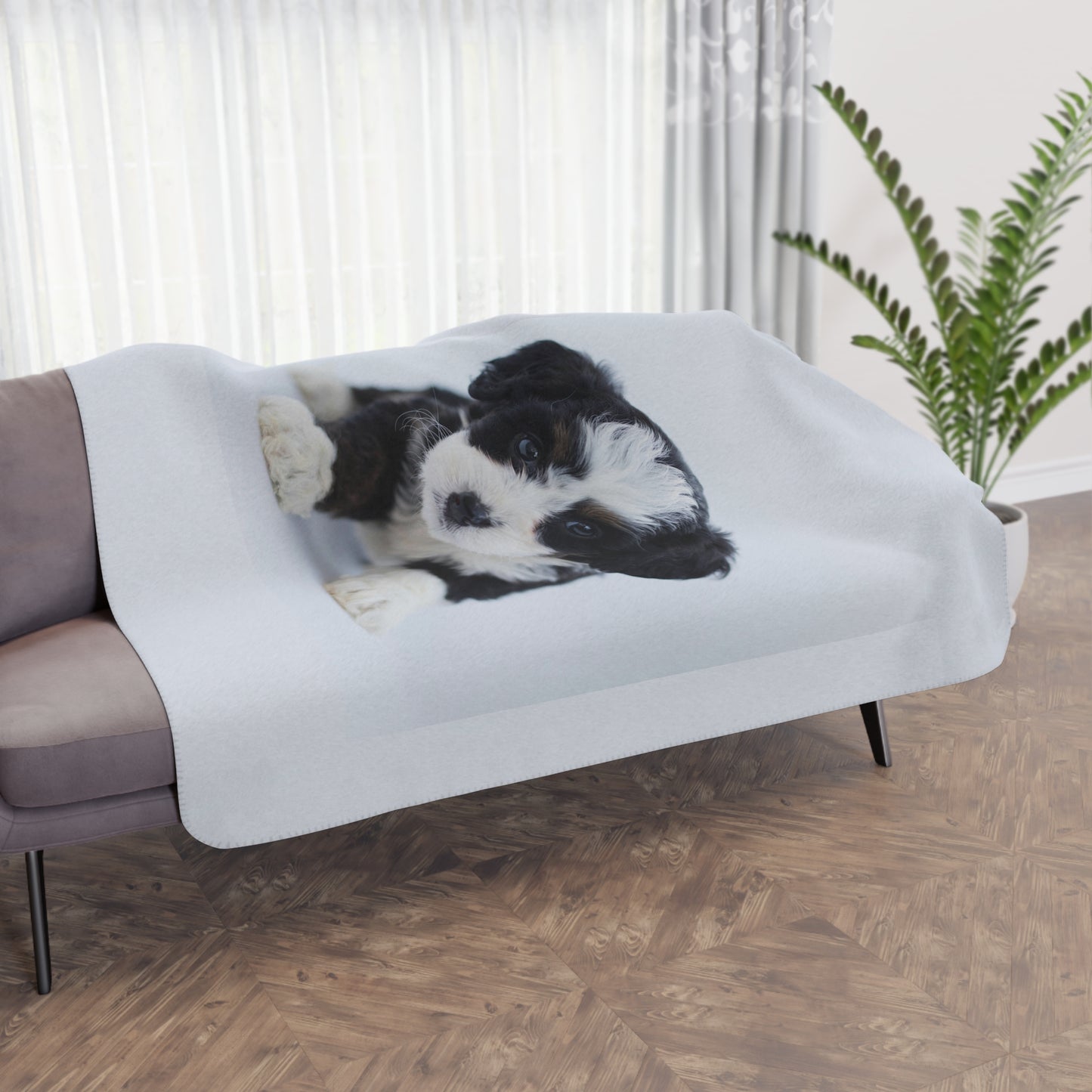 Tan Colored Sherpa Blanket- Custom Pet Blanket