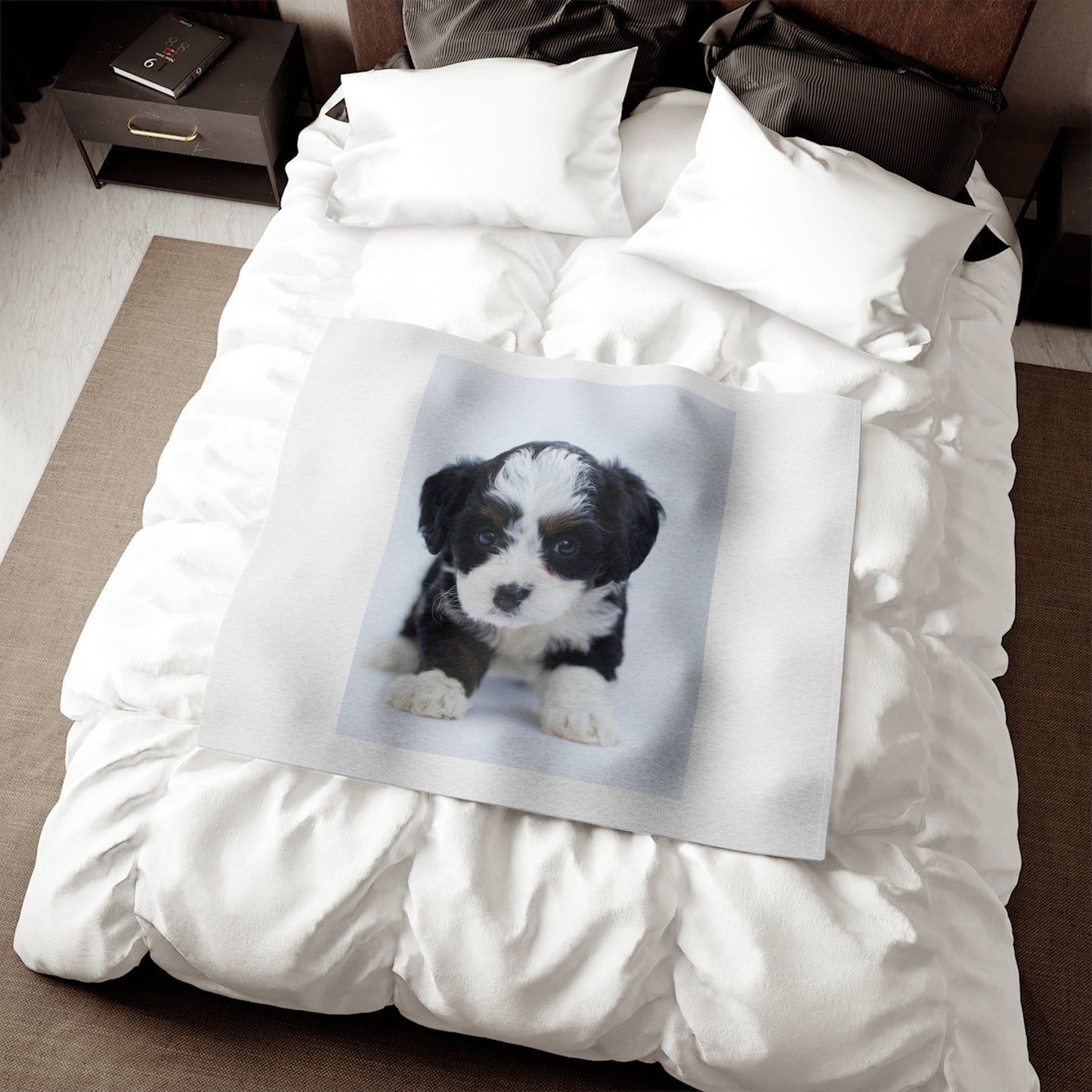 Custom Pet Image Sweatshirt Blanket