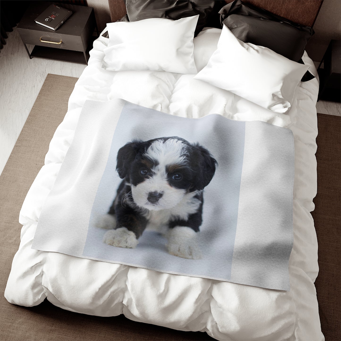 Custom Pet Image Sweatshirt Blanket