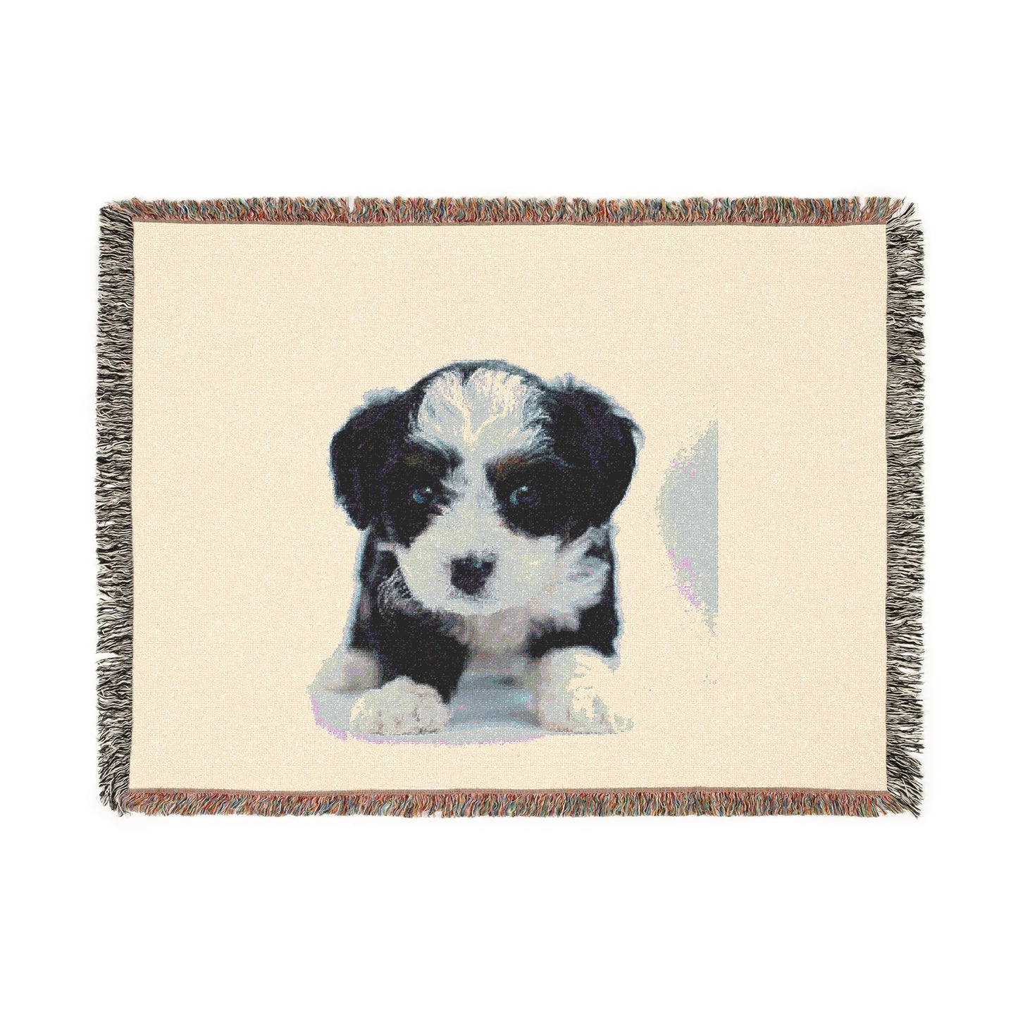 Custom Pet Image Woven Blanket