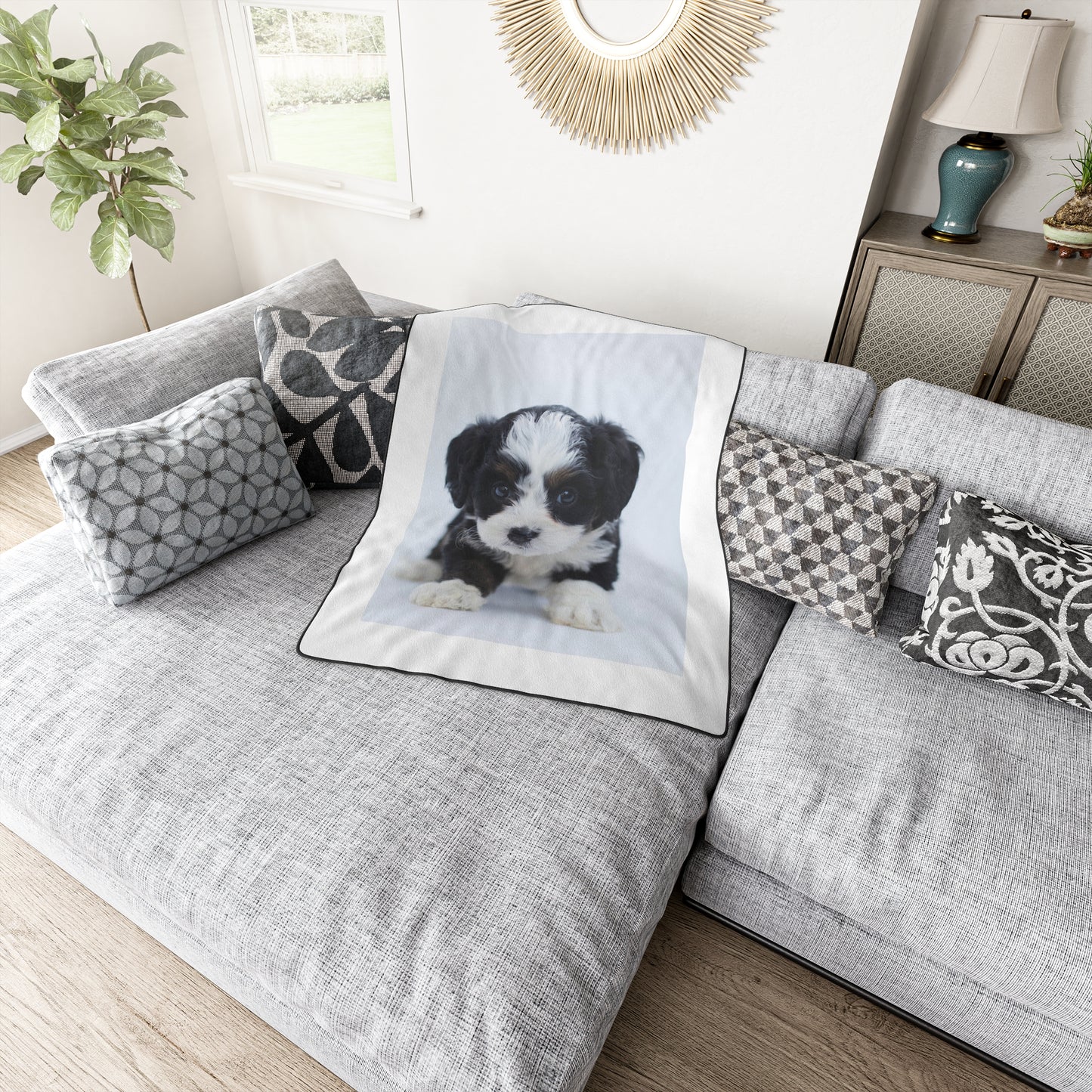 Custom Pet Image Polyester Blanket