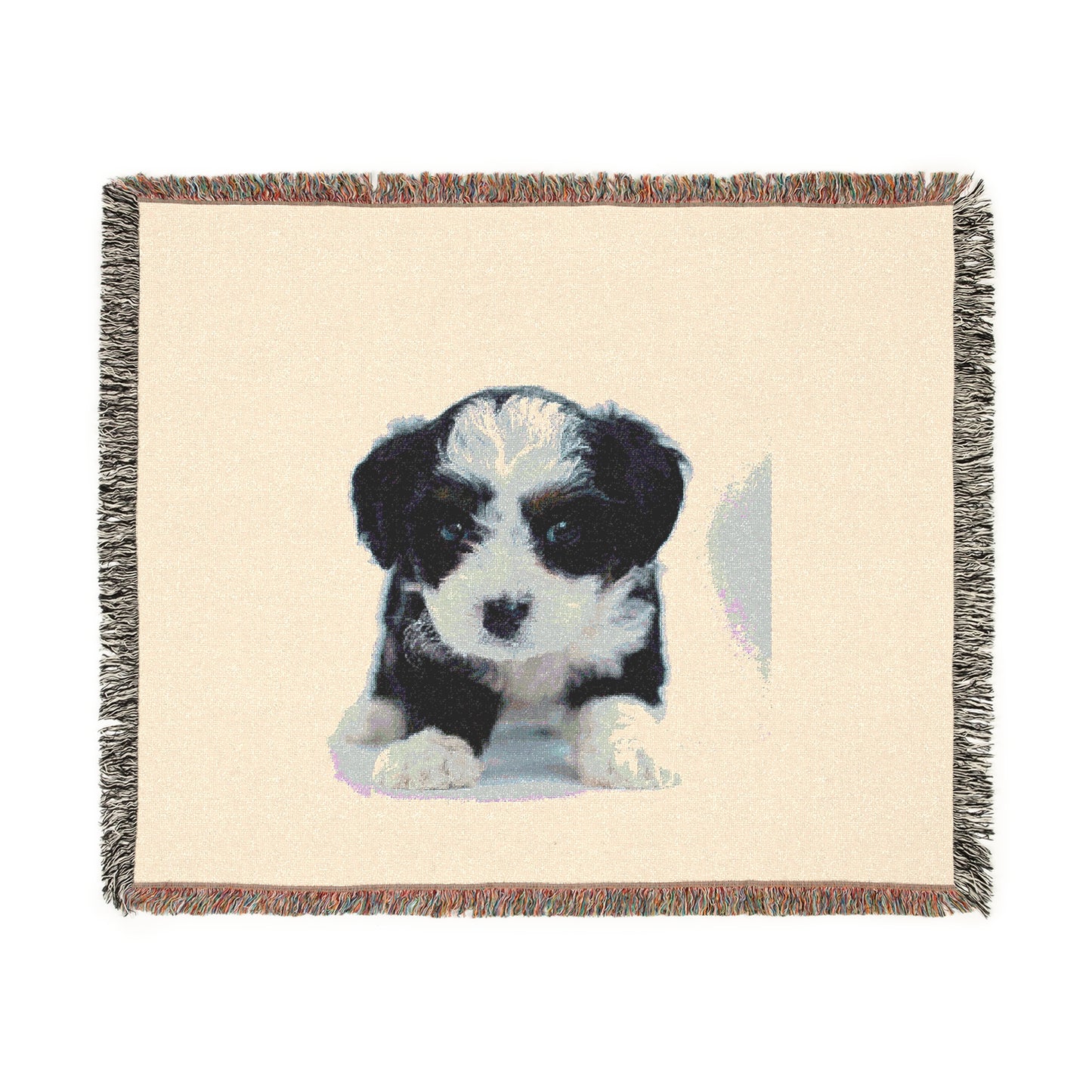 Custom Pet Image Woven Blanket